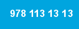 978 113 13 13